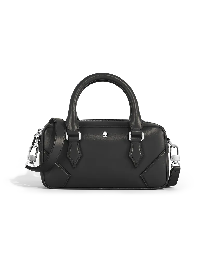 Montblanc Kleine Bowlingtasche aus Meisterstück Leder - Schwarz - Leder - MB220403 - Messenger Bags Schwarz