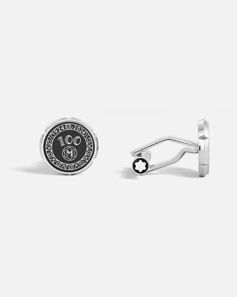Montblanc Meisterstück Nib Décor 100 Years Manschettenknöpfe, Schwarz - Manschettenknöpfe - Schwarz Schwarz
