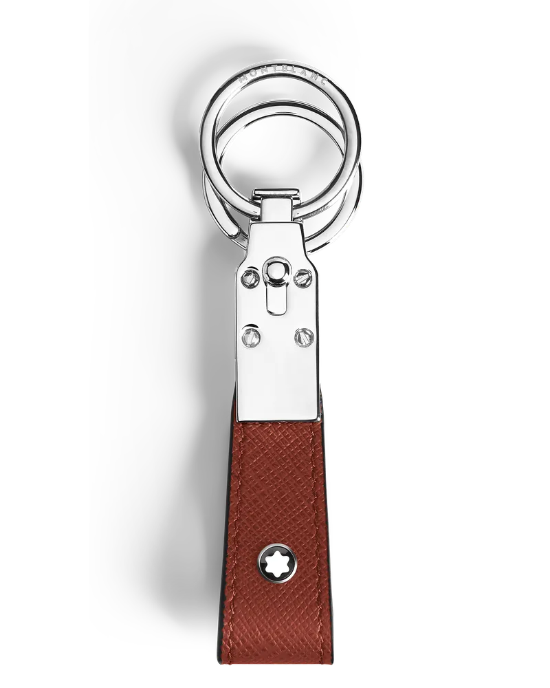 Montblanc Schlüsselanhänger mit Schlaufe aus Sartorial Leder - Red Oak - Leder - MB223071 - Schlüsselringe & Schlüsseletuis Red
