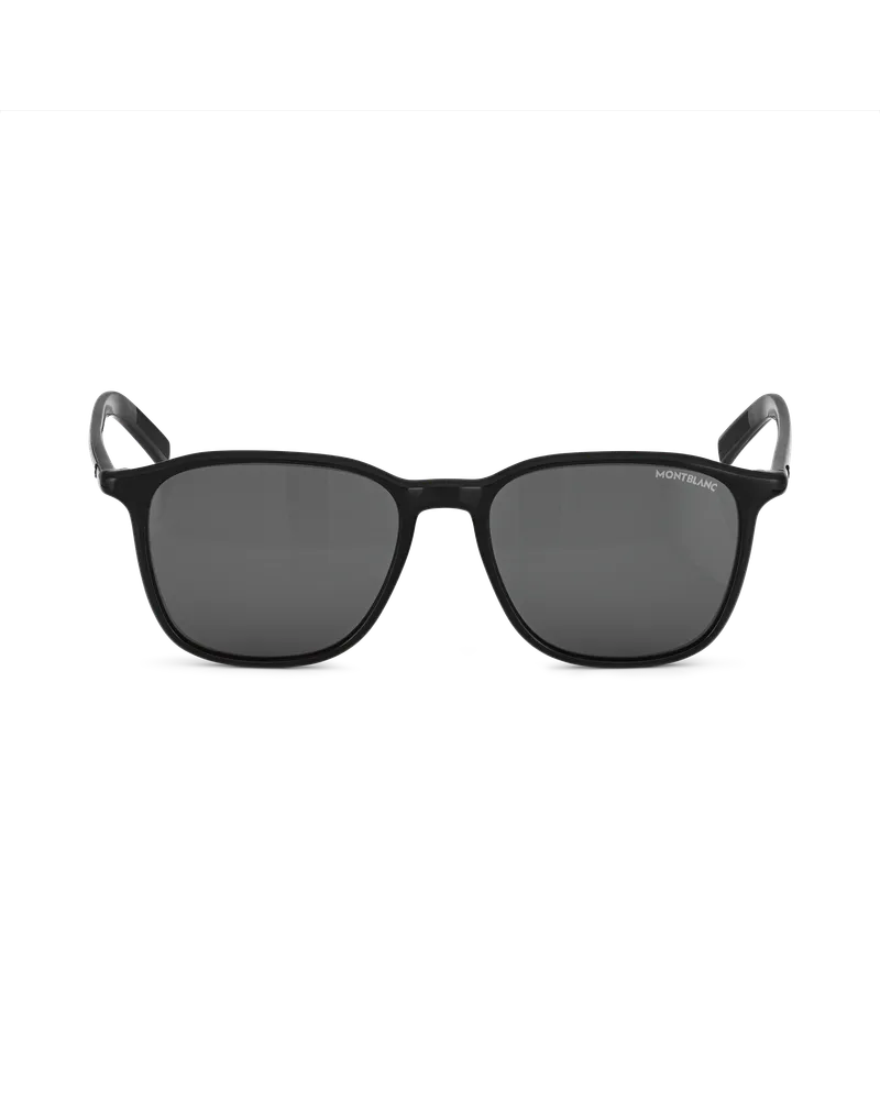 Montblanc Eckige Sonnenbrille mit schwarzer Kunststofffassung - Schwarz - Kunststoff - MB133440 - Sonnenbrillen Schwarz