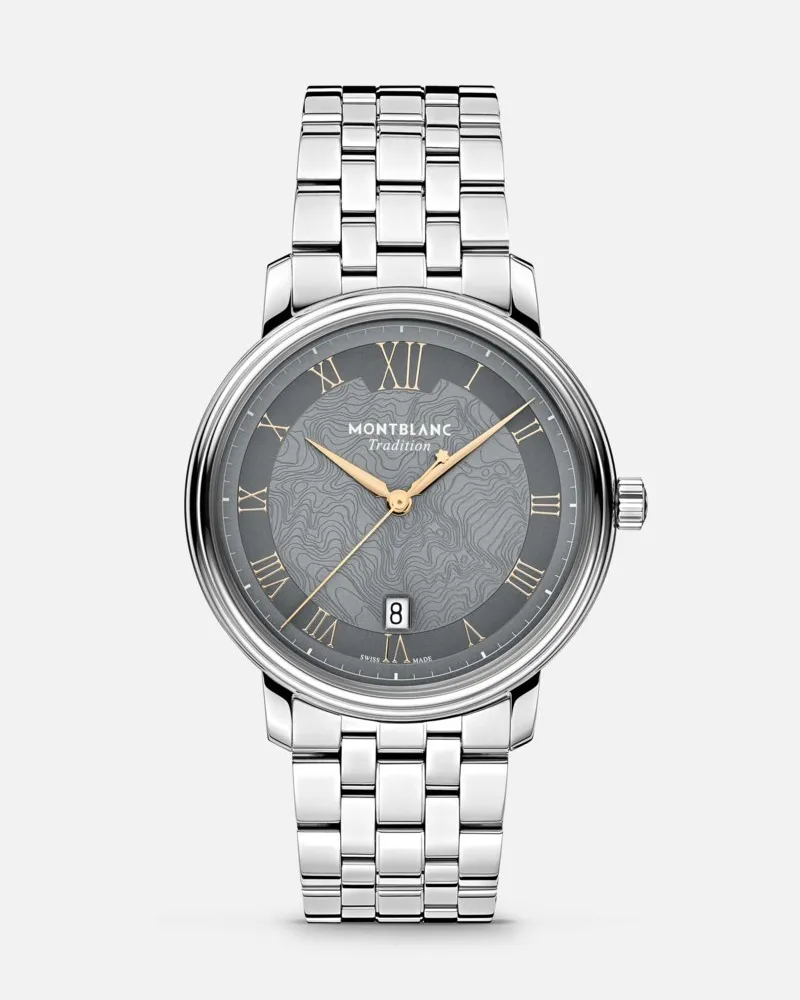 Montblanc Montblanc Tradition Automatic Date 40 Mm - Armbanduhren - Grau Grau