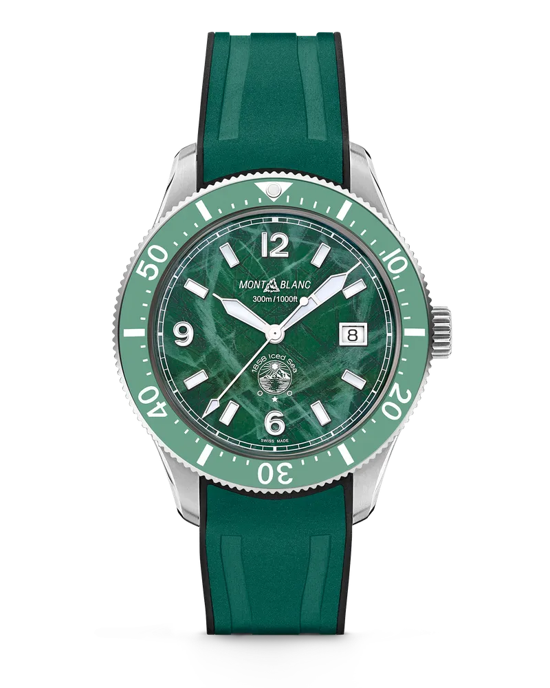 Montblanc Montblanc Iced Sea Automatic Date - Grün - Stahl - Keramik - MB131450 - Uhr Grün