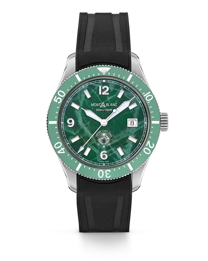 Montblanc Montblanc Iced Sea Automatic Date - Grün - Stahl - Keramik - MB131450 - Uhr Grün