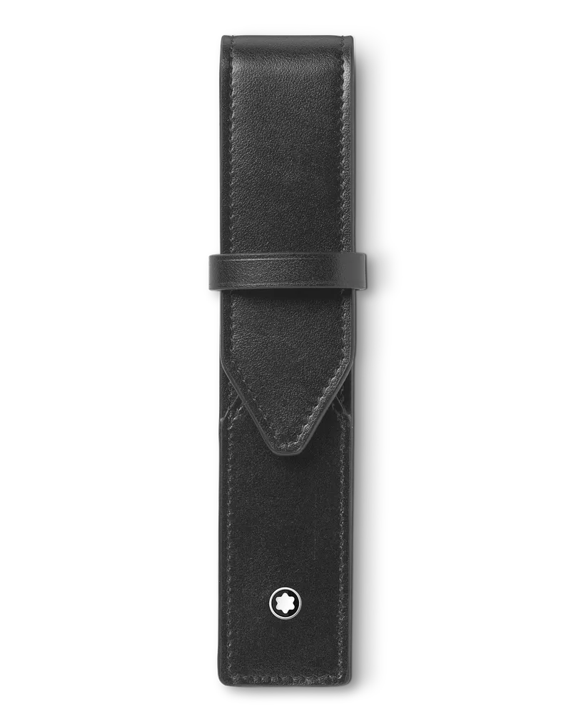 Montblanc Meisterstück Etui für 1 Schreibgeräte - Schwarz - Leder - MB198334 - Schreibgeräteetuis Schwarz