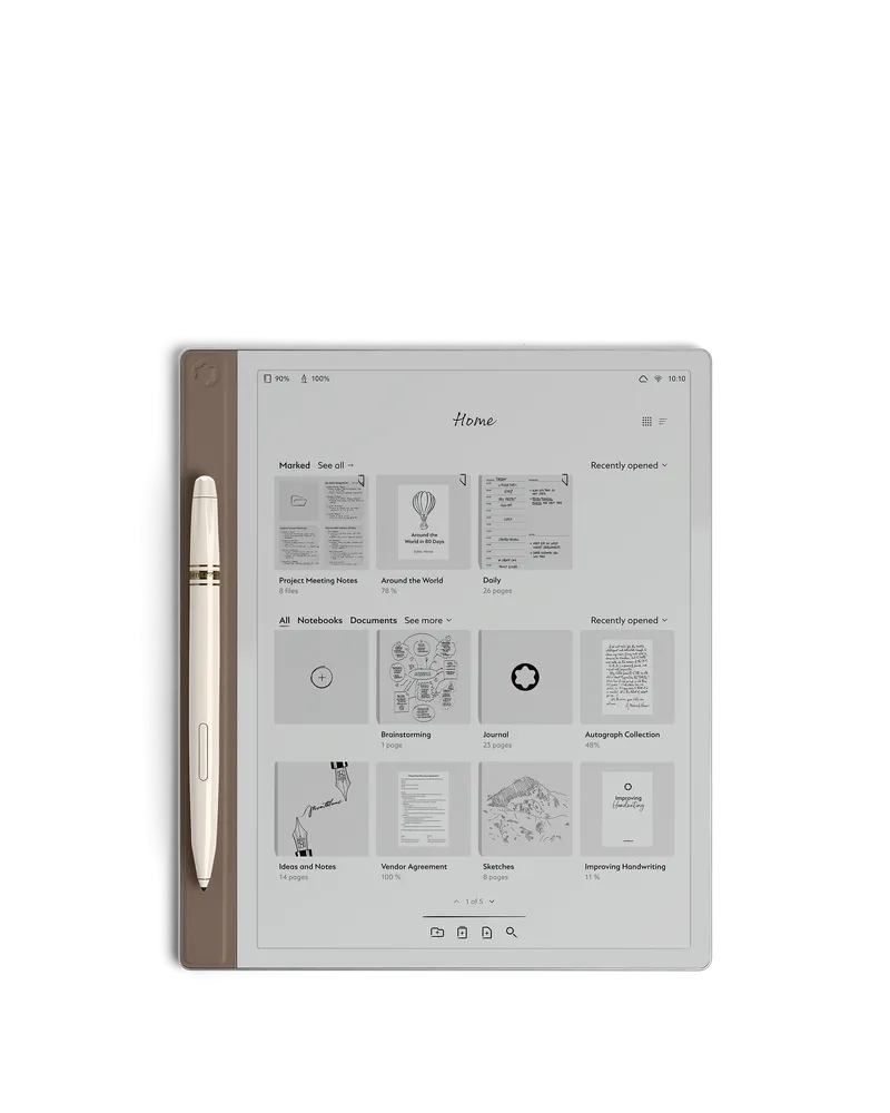 Montblanc Montblanc Digital Paper Elixir in Goldfarben - Gold - Aluminium - MB135011 - Smart Notepads Gold