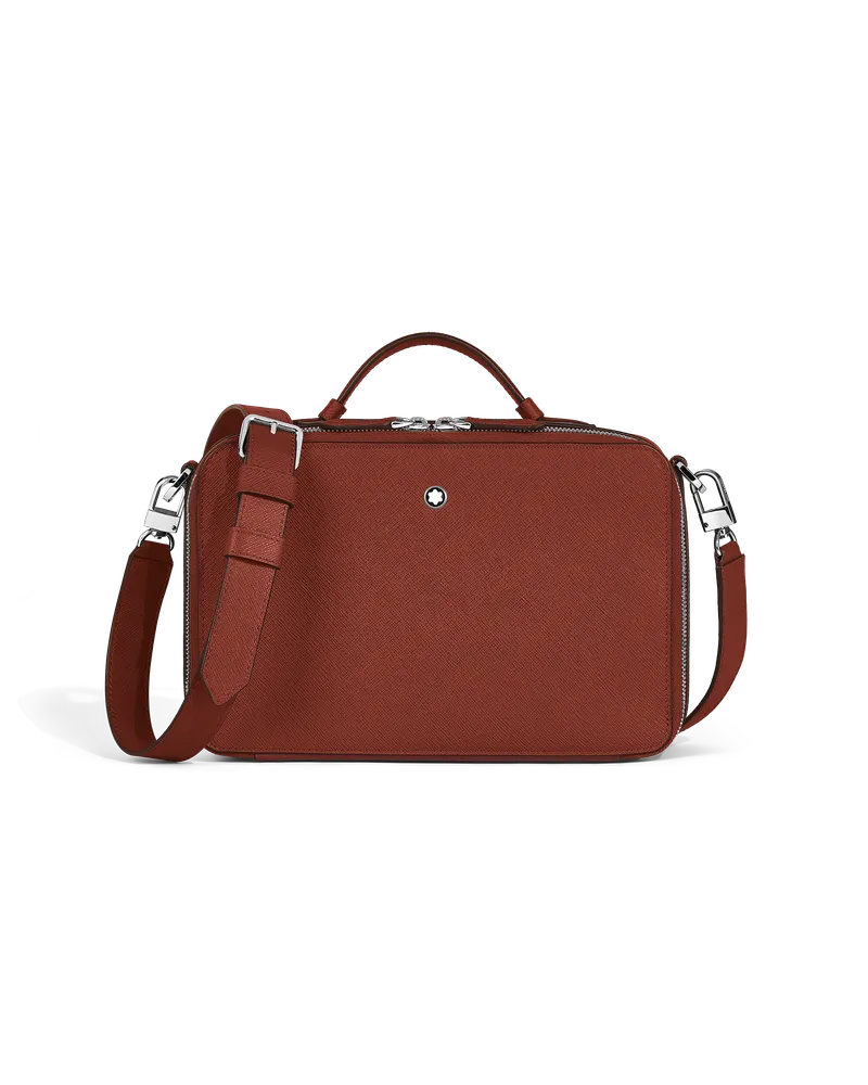 Montblanc Kleine Crossbody-Messenger Bag für Reisende - Red Oak - Leder - MB223938 - Messenger Bags Red