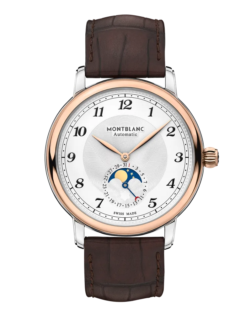 Montblanc Montblanc Star Legacy Moonphase STAHL, 5N STAHL MIT GOLDENER KAPPE - MB117580 - Uhr 