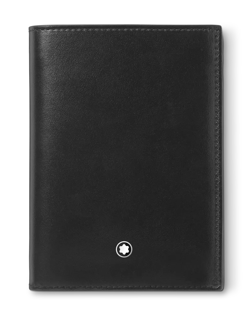 Montblanc Meisterstück Brieftasche 7 cc mit Ausweisetui - Schwarz - Leder - MB198380 - Brieftaschen Schwarz
