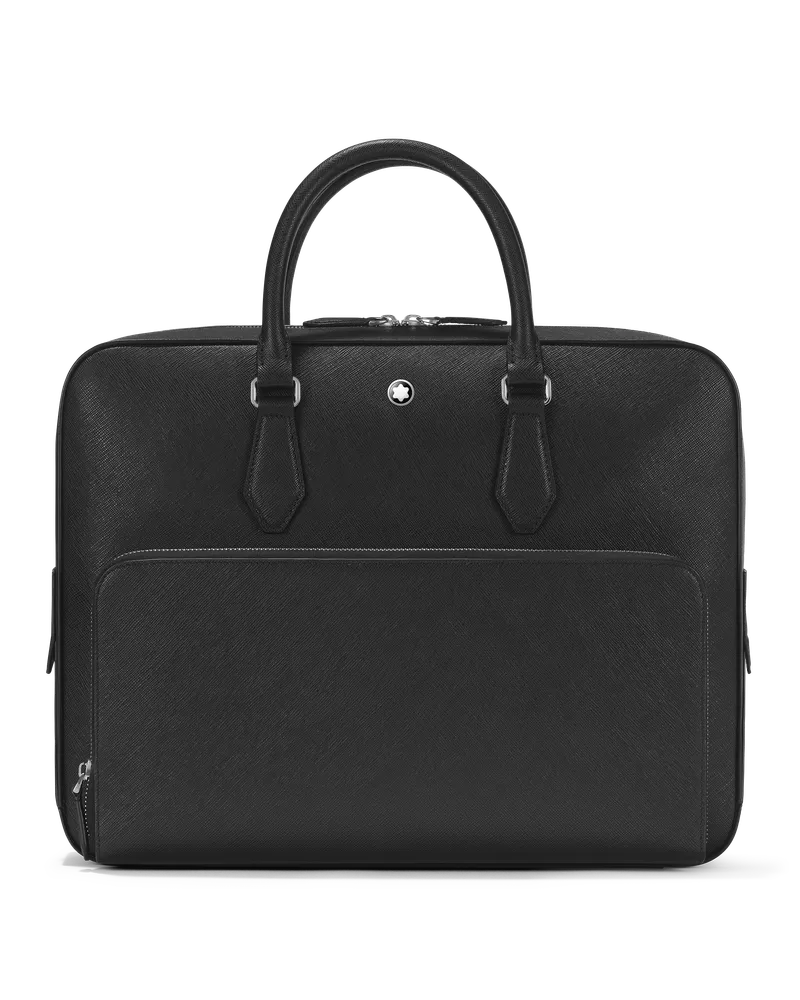 Montblanc Sartorial Dokumententasche mittelgroß mit einem Fach - Schwarz - Leder - MB130271 - Dokumententaschen Schwarz