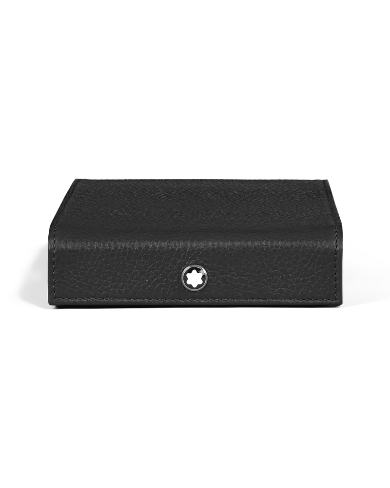 Montblanc Reiseetui für 4 Schreibgeräte aus genarbtem Leder - Schwarz - Leder - MB137162 - Sammlerboxen Schwarz