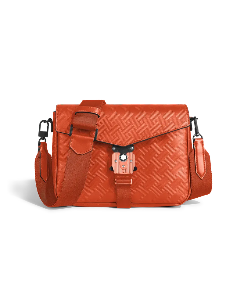 Montblanc M-Lock Messenger Bag - Cayenne - Leder - MB199406 - Messenger Bags Cayenne