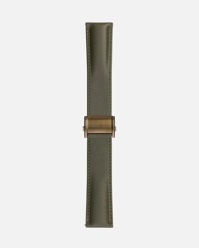 Montblanc Lederarmband In Khaki - Riemen - Braun Braun