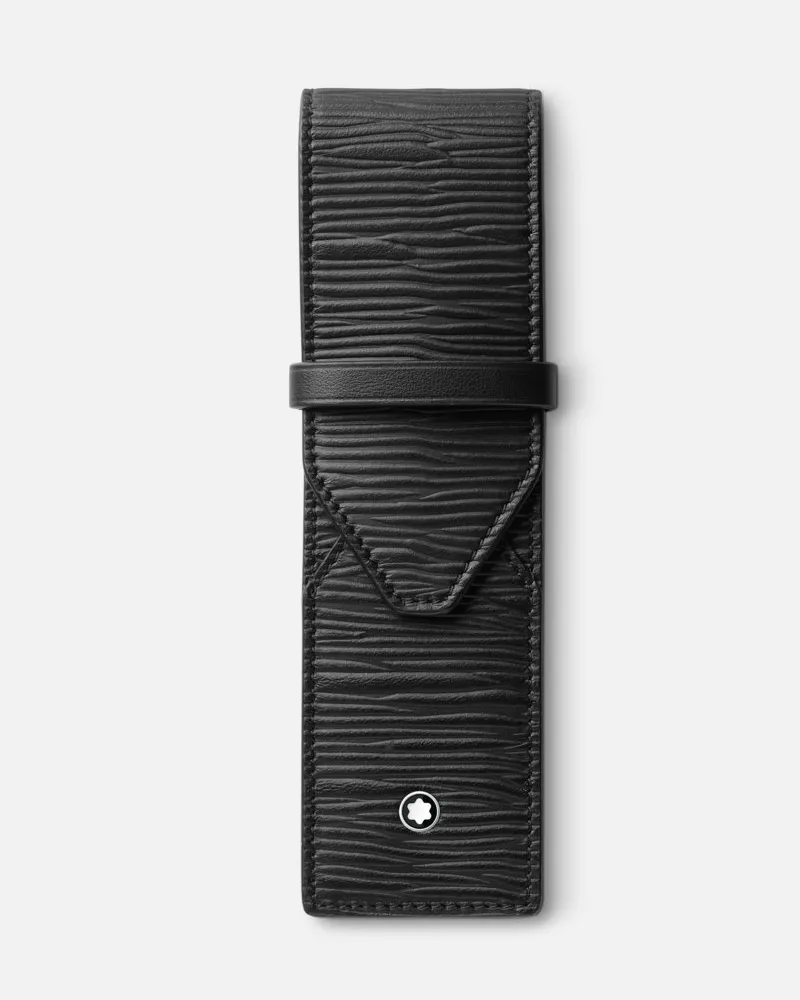 Montblanc 4810 Etui Für 2 Schreibgeräte - Stifteetuis - Schwarz Schwarz