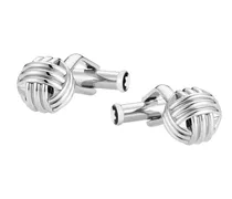 Manschettenknöpfe Star mit Onyxintarsie - Edelstahl - MB116661 - Cufflinks