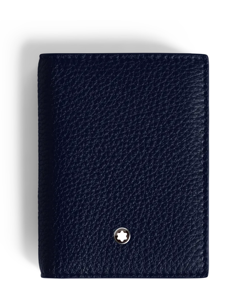 Montblanc Kartenetui 4 cc aus Grain Leder - Mitternachtsblau - Leder - MB220040 - Kartenetuis Mitternachtsblau