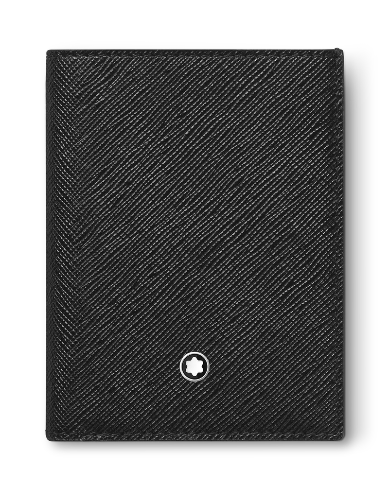 Montblanc Mini Brieftasche 4 cc aus Sartorial Leder - Schwarz - Leder - MB130321 - Brieftaschen Schwarz