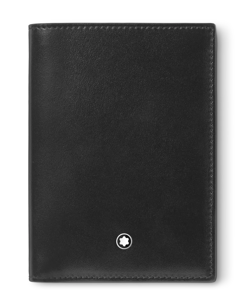 Montblanc Meisterstück Brieftasche 4 cc - Schwarz - Leder - MB198317 - Brieftaschen Schwarz