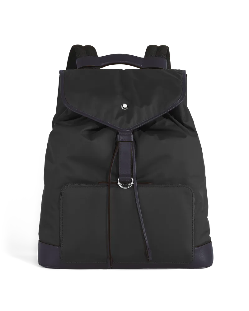 Montblanc Mittelgroßer Rucksack Montblanc Panorama - Schwarz - Stoff und Leder - MB223109 - Rucksäcke Schwarz