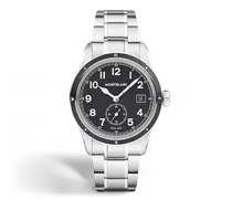 Montblanc 1858 Small Second 0 Oxygen - Schwarz - Stahl - Keramik - MB136355 - Uhr