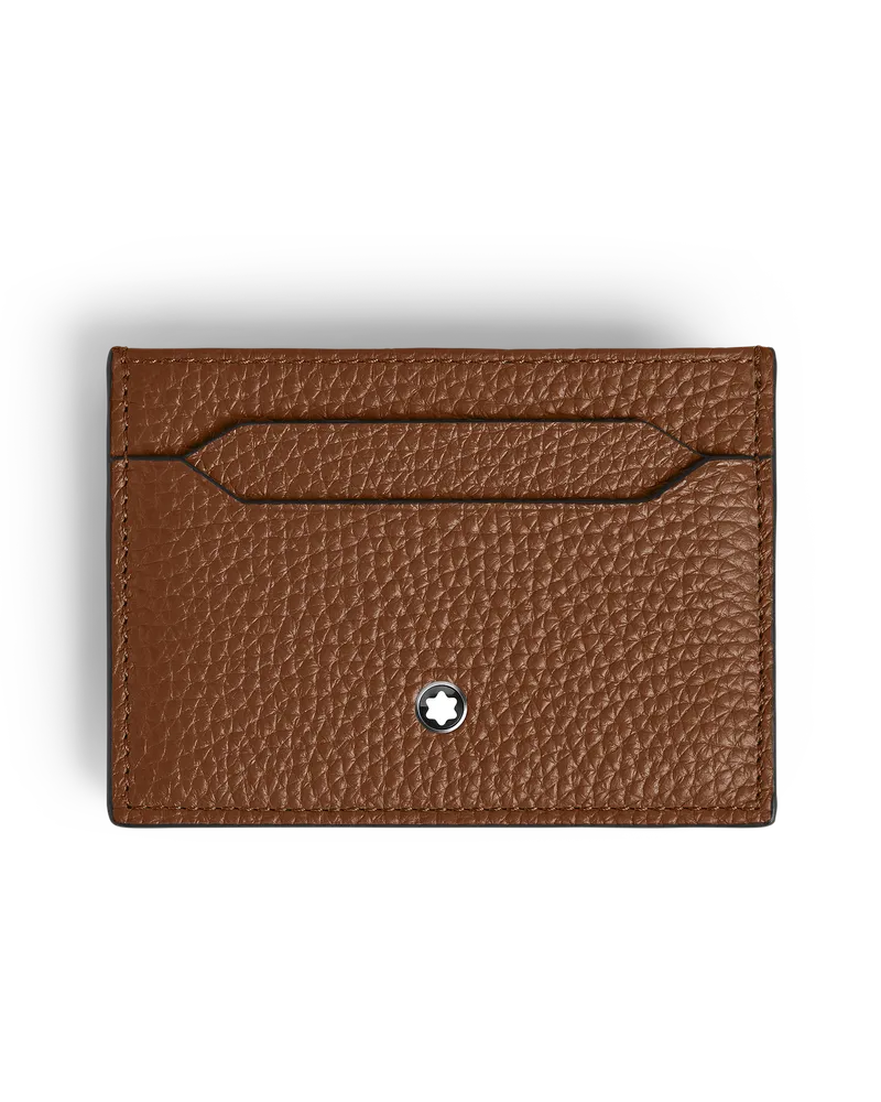 Montblanc Kartenetui 5 cc aus Grain Leder - Rehbraun - Leder - MB221392 - Kartenetuis Rehbraun