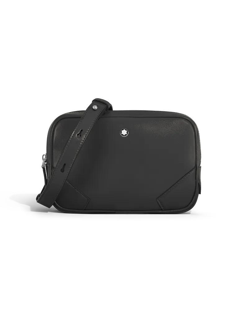 Montblanc Mini Umhängetasche aus Meisterstück Leder - Schwarz - Leder - MB220407 - Messenger Bags Schwarz