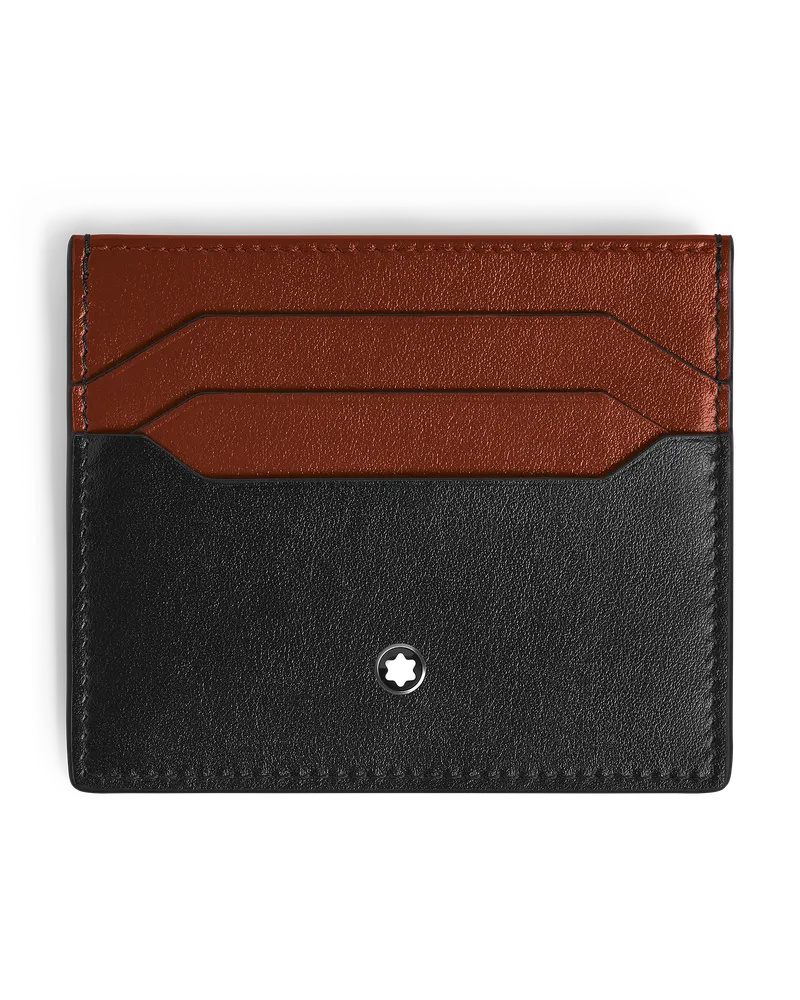 Montblanc Kartenetui 6 cc aus Meisterstück Leder - Schwarz/Red Oak - Leder - MB223137 - Kartenetuis Schwarz