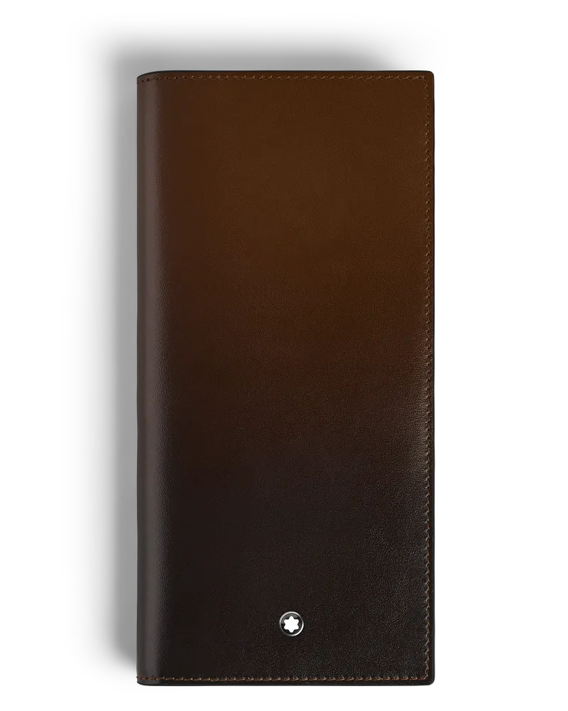 Montblanc Meisterstück Brieftasche 14 cc mit Reißverschlussfach - Sfumato-Braun - Leder - MB220318 - Brieftaschen Sfumato-braun