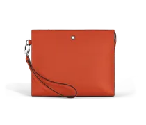 Clutch aus Sartorial Leder - Mandarine - Leder - MB221568 - Etuis