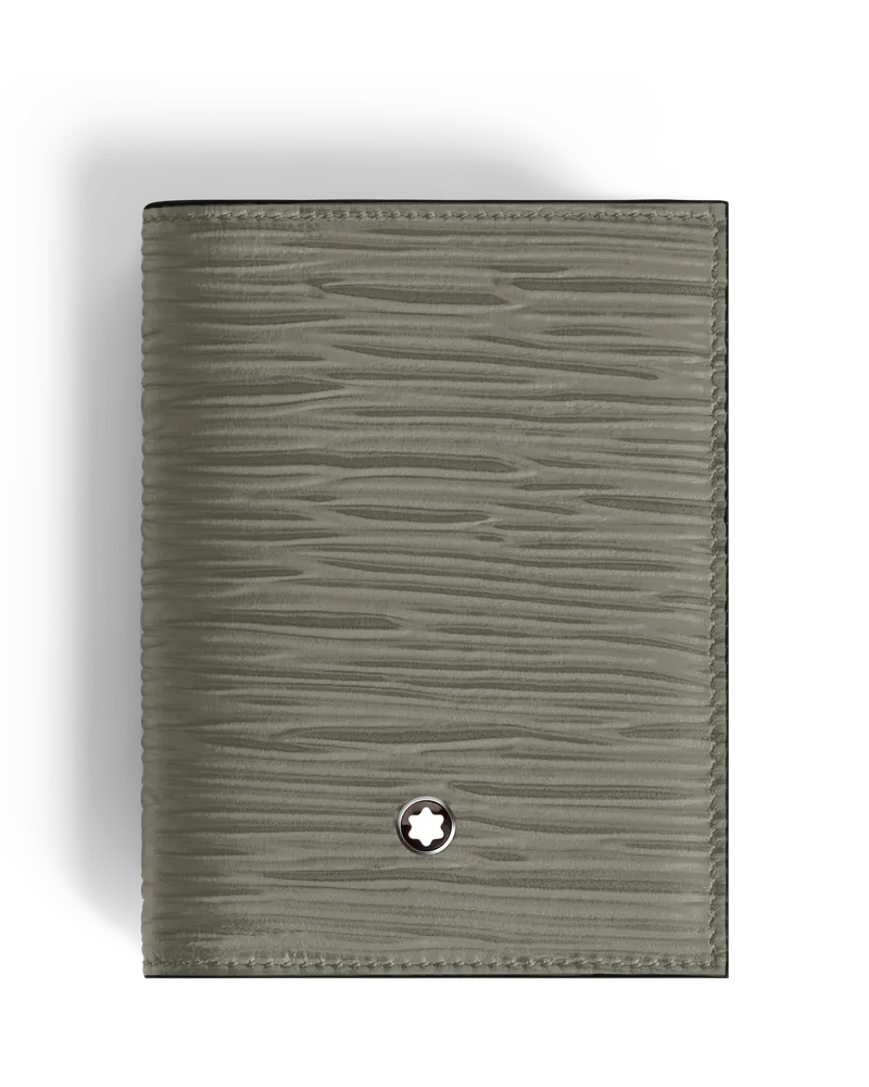 Montblanc 4810 Kartenetui 4 cc - Mittelgrau - Leder - MB199351 - Kartenetuis Mittelgrau