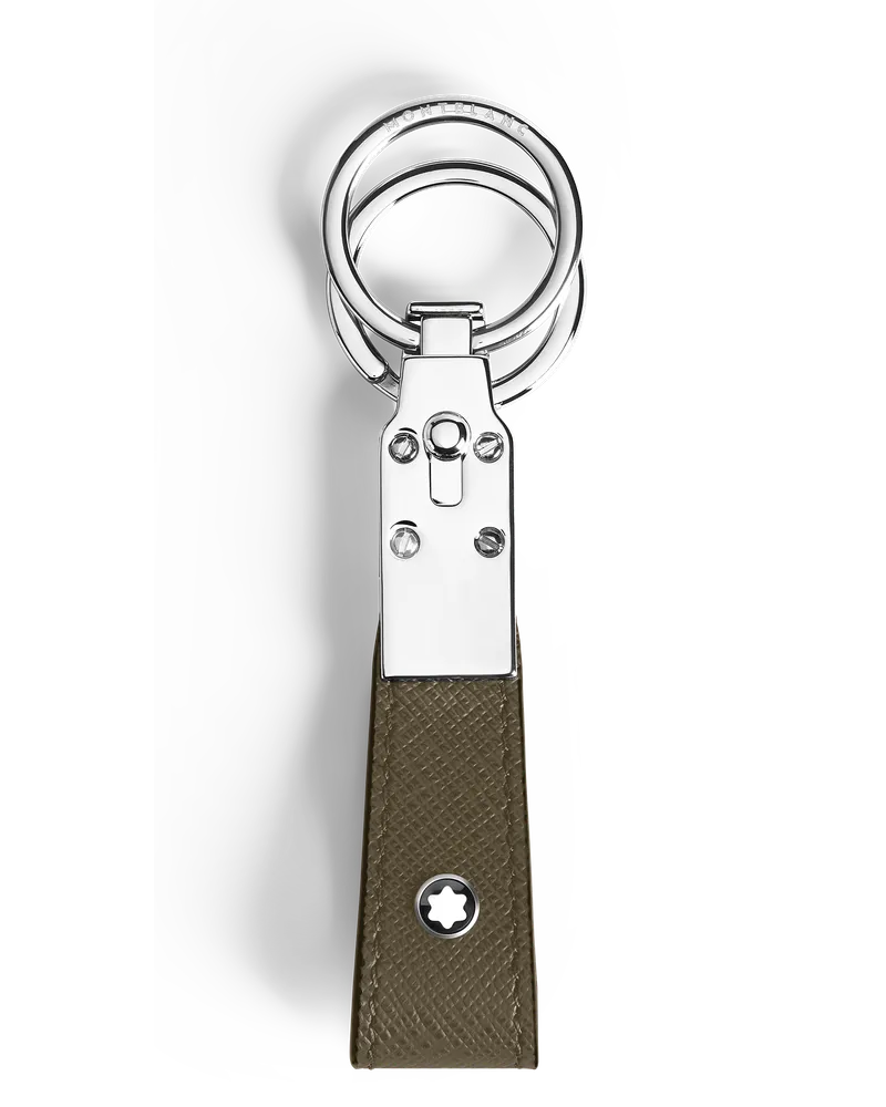 Montblanc Schlüsselanhänger mit Schlaufe aus hochwertigem Leder - Khaki - Leder - MB221354 - Schlüsselringe & Schlüsseletuis Khaki