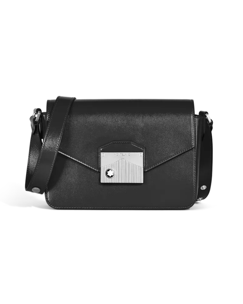 Montblanc Meisterstück Messenger Bag - Schwarz - Leder - MB198774 - Messenger Bags Schwarz