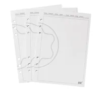 Große Blätter für Organizer, Leere Seiten - MB3051 - Papier Refills