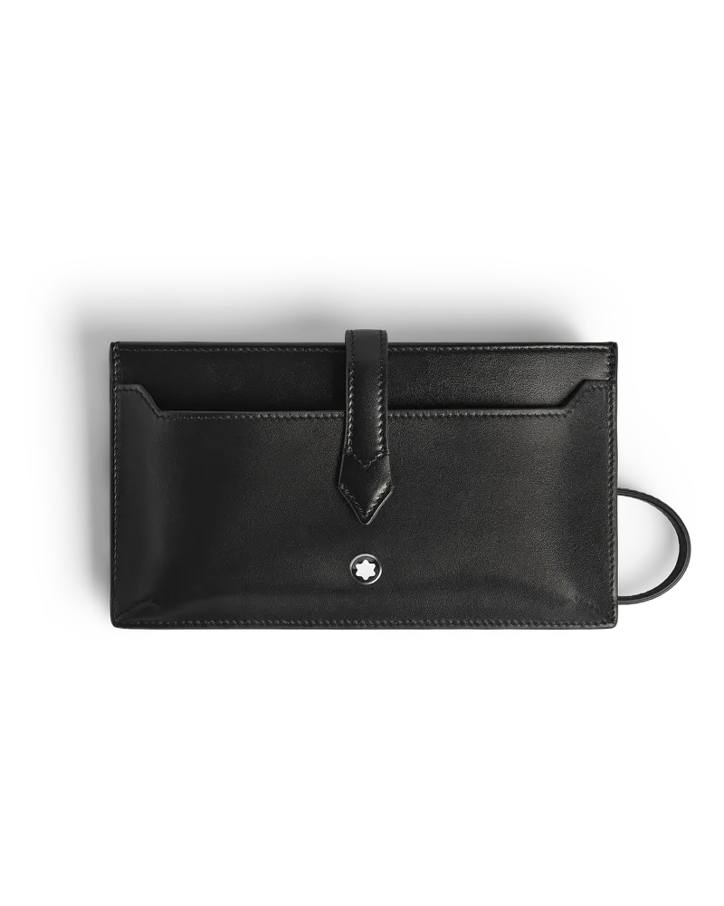 Montblanc Tragbare multifunktionale Brieftasche aus Meisterstück Leder - Schwarz - Leder - MB220410 - Brieftaschen Schwarz