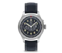 Montblanc 1858 Minerva Monopusher Chronograph Red Arrow Limited Edition - 88 Exemplare - Schwarz - STAHL, GRAUGOLD - MB129614 - Uhr