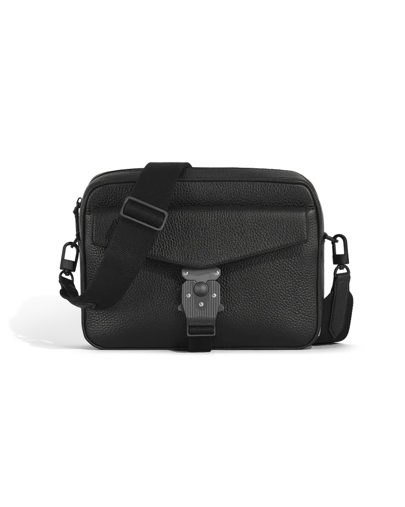 Montblanc M-Lock Messenger Bag - Schwarz - Leder - MB220322 - Messenger Bags Schwarz