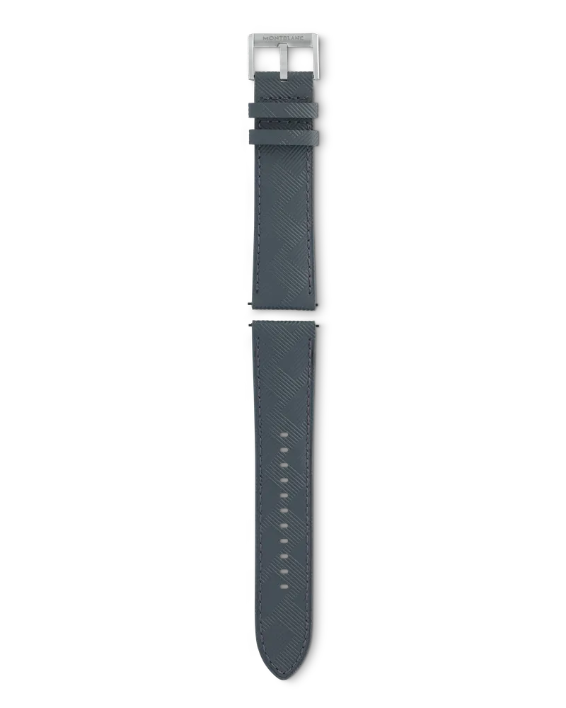 Montblanc Graues Montblanc Extreme 3.0 Kalbslederarmband mit Dornschließe - Grau - Kalbsleder - MB131882 - Smart Armbänder Grau