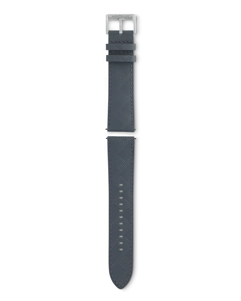 Montblanc Graues Montblanc Extreme 3.0 Kalbslederarmband mit Dornschließe - Grau - Kalbsleder - MB131882 - Smart Armbänder Grau