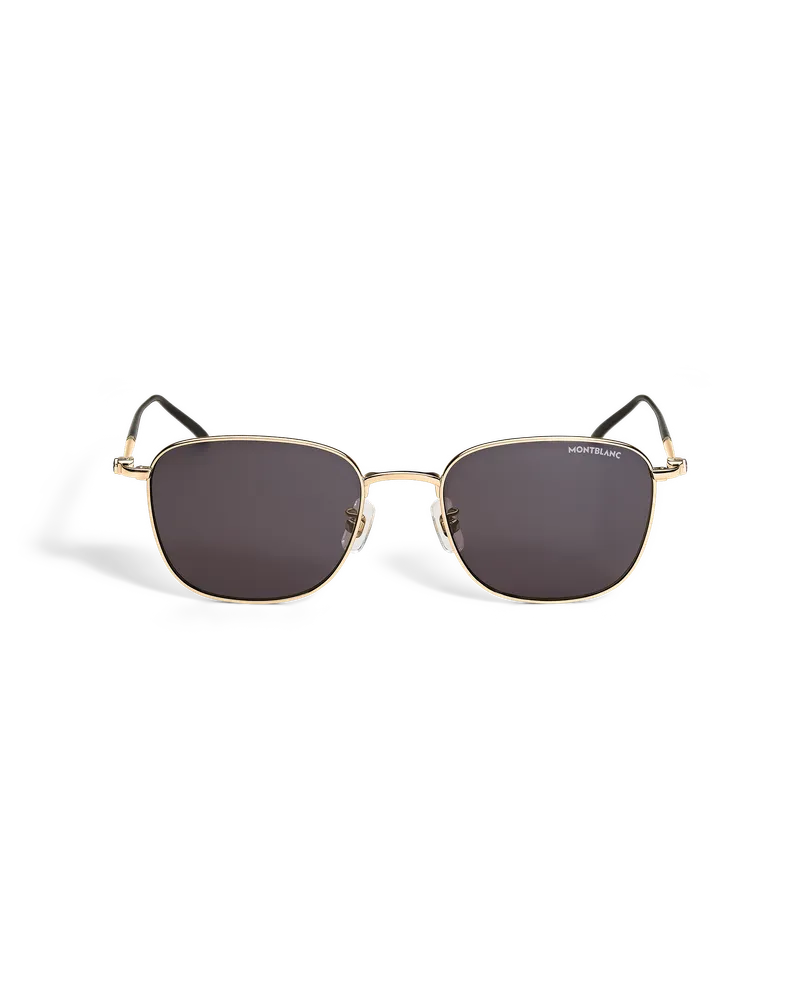 Montblanc Quadratische Sonnenbrille mit goldfarbenem Metallrahmen - Goldfarben - Metall - MB139343 - Sonnenbrillen Goldfarben
