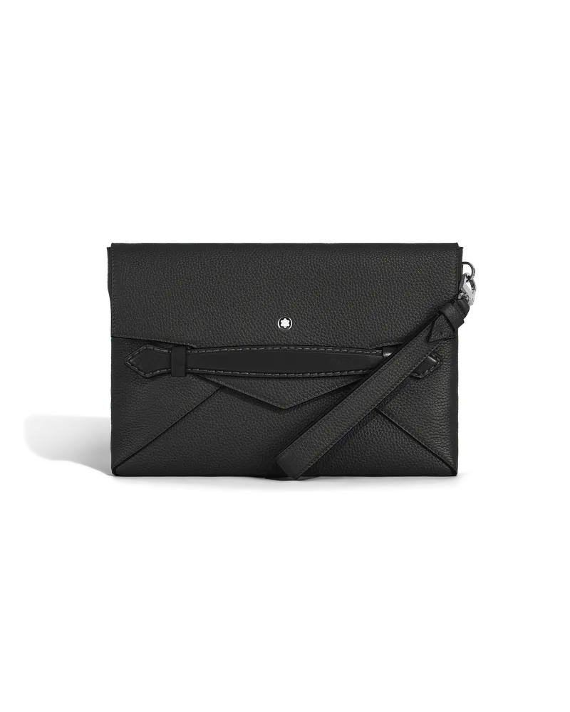 Montblanc Clutch Montblanc Envelope - Schwarz - Leder - MB220212 - Clutches Schwarz