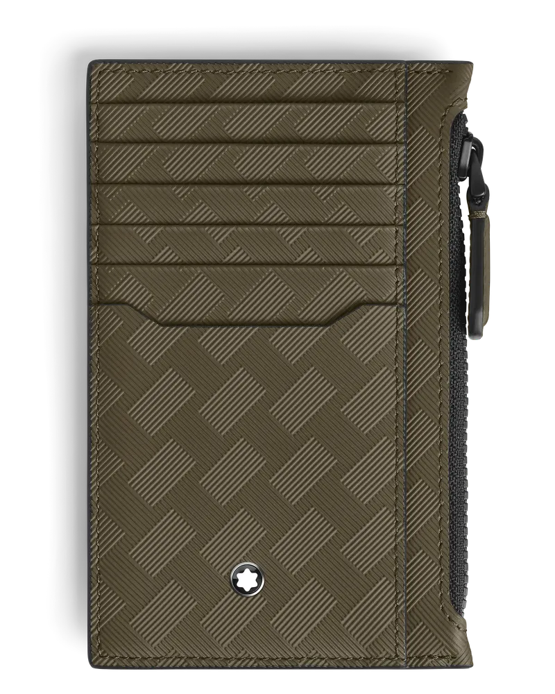 Montblanc Kartenetui 8 cc mit Reißverschluss aus Extreme Leder - Khaki - Leder - MB221426 - Kartenetuis Khaki