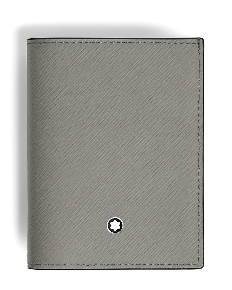 Montblanc Sartorial Mini-Brieftasche 4 cc - Mittelgrau - Leder - MB199374 - Brieftaschen Mittelgrau