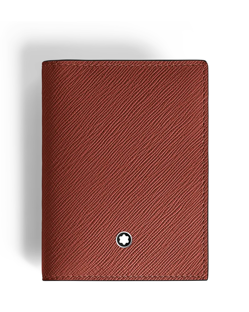 Montblanc Kartenetui 4 cc aus Sartorial Leder - Red Oak - Leder - MB223045 - Kartenetuis Red
