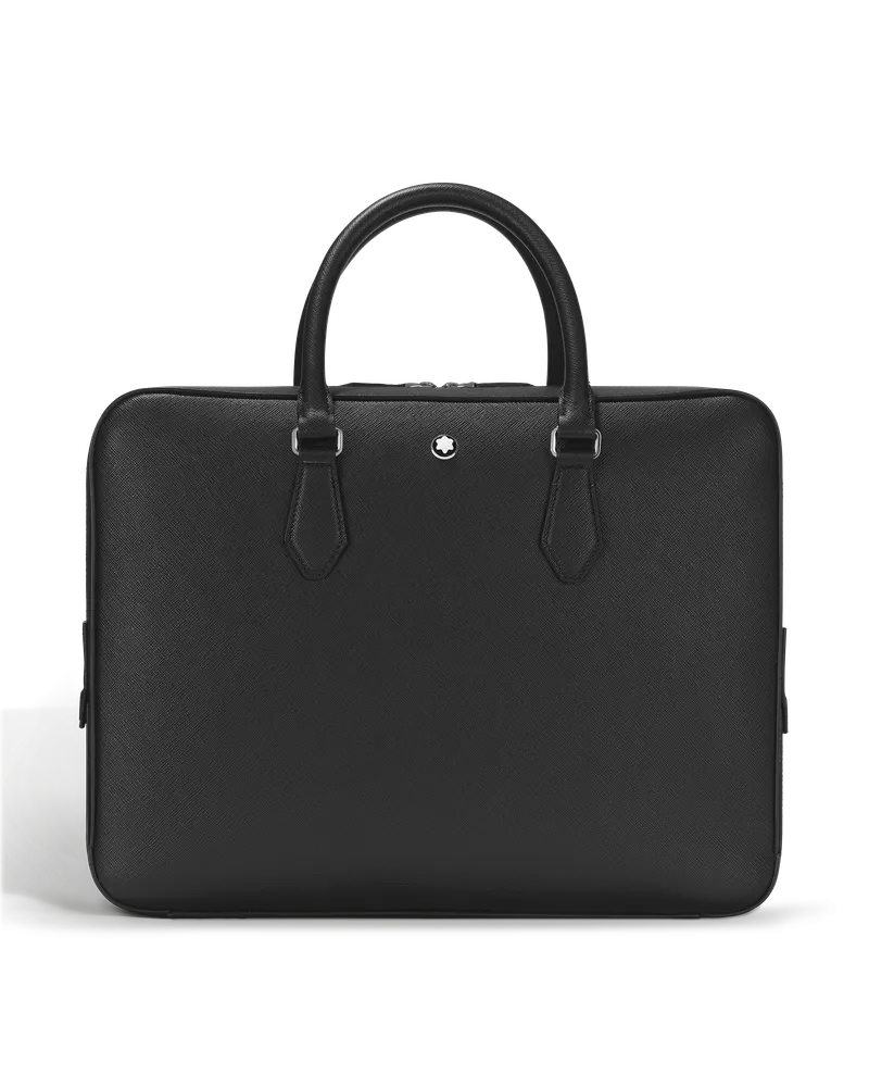 Montblanc Schreibmappe Groß aus Sartorial Leder - Schwarz - Leder - MB130270 - Dokumententaschen Schwarz