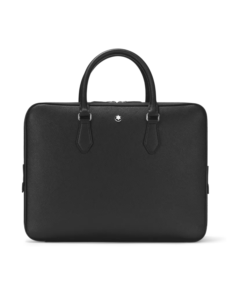 Montblanc Schreibmappe Groß aus Sartorial Leder - Schwarz - Leder - MB130270 - Dokumententaschen Schwarz