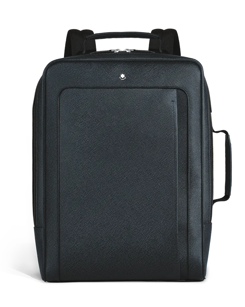 Montblanc Rechteckiger Montblanc Companion Rucksack - Tweed-Blau - Leder - MB222875 - Rucksäcke Tweed-blau