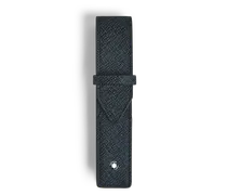 Etui Montblanc Envelope für 1 Schreibgerät - Tweed-Blau - Leder - MB220352 - Schreibgeräteetuis