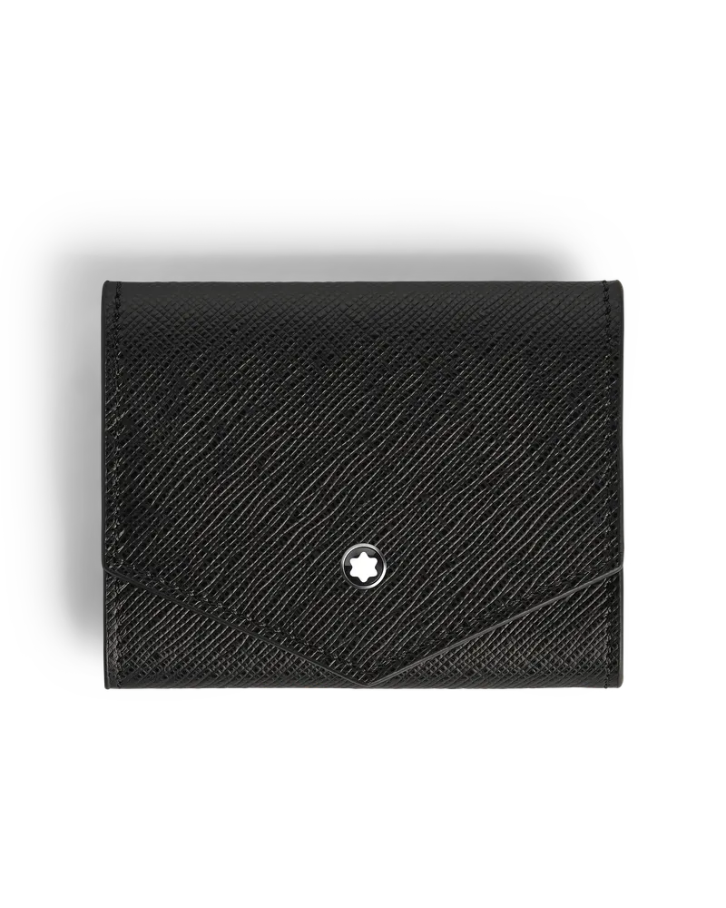 Montblanc Sartorial Münzbörse - Schwarz - Leder - MB220347 - Münzbörsen Schwarz
