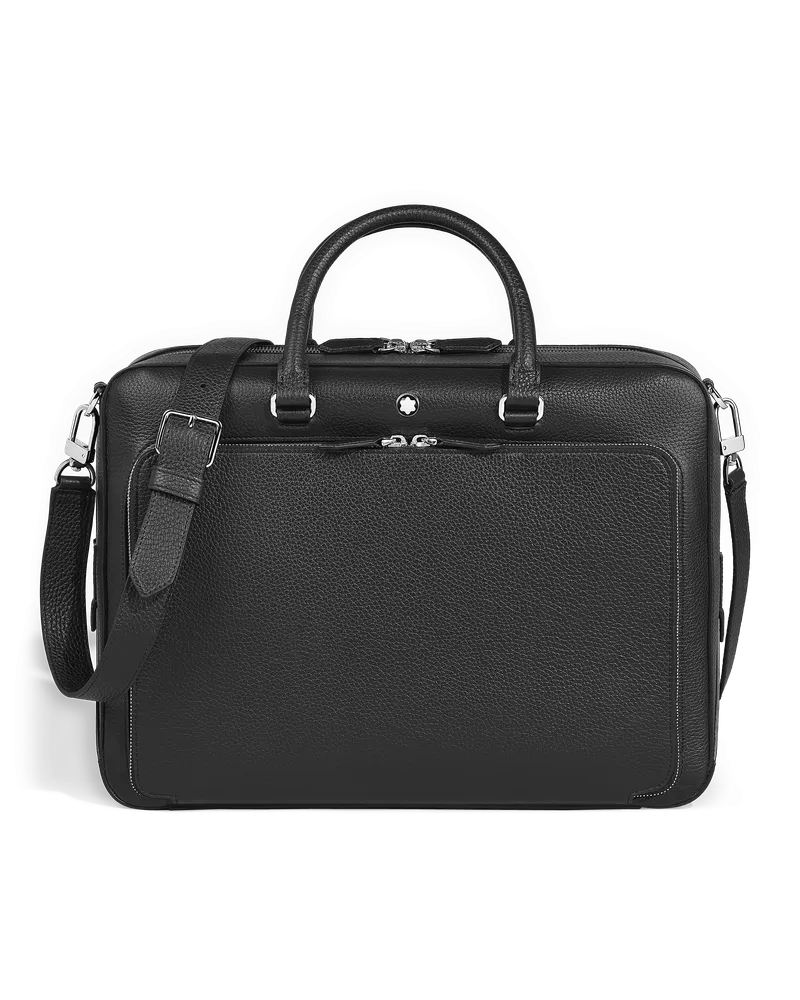Montblanc Writing Traveler Schreibmappe - Schwarz - Leder - MB222945 - Dokumententaschen Schwarz