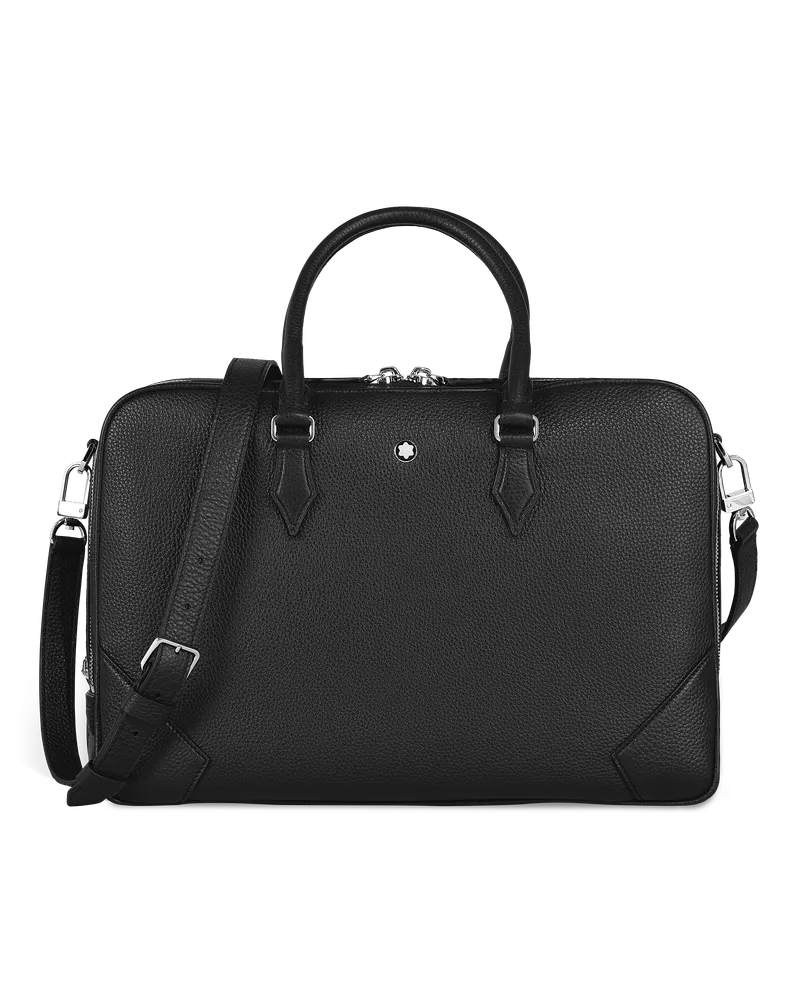 Montblanc Schreibmappe Groß aus Grain Leder - Schwarz - Leder - MB221251 - Dokumententaschen Schwarz