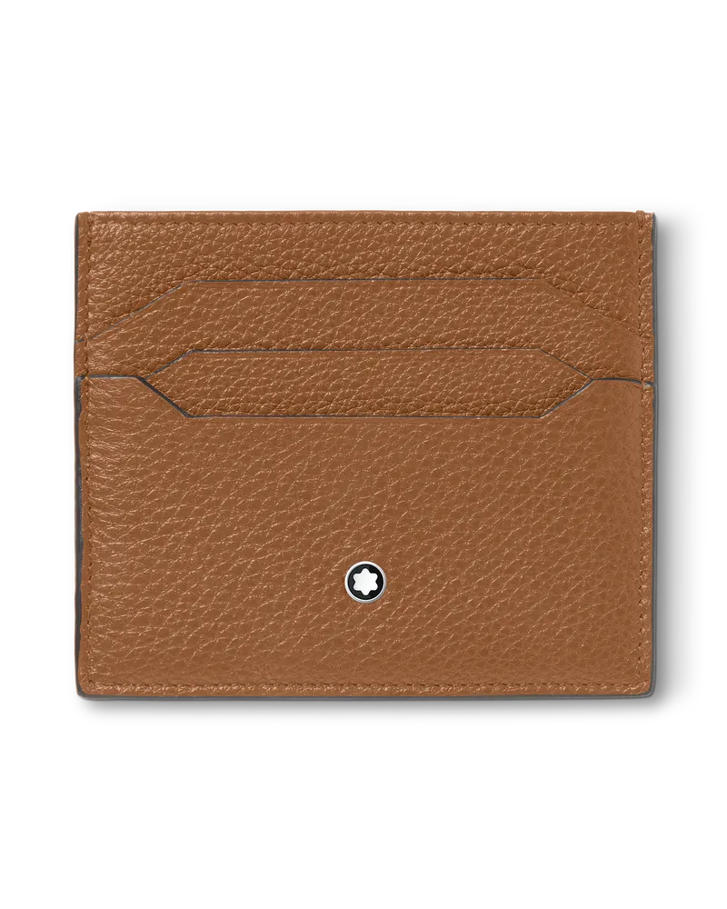 Montblanc Grain Kartenetui 6 cc - Karamell - Leder - MB198368 - Kartenetuis Karamell